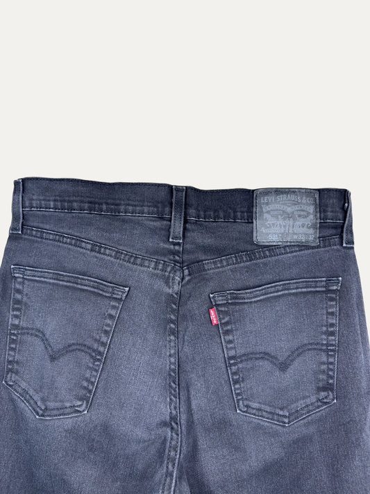 Vintage Levi's 531 Slim Jeans in black, men's, size W32 L32 – second-hand