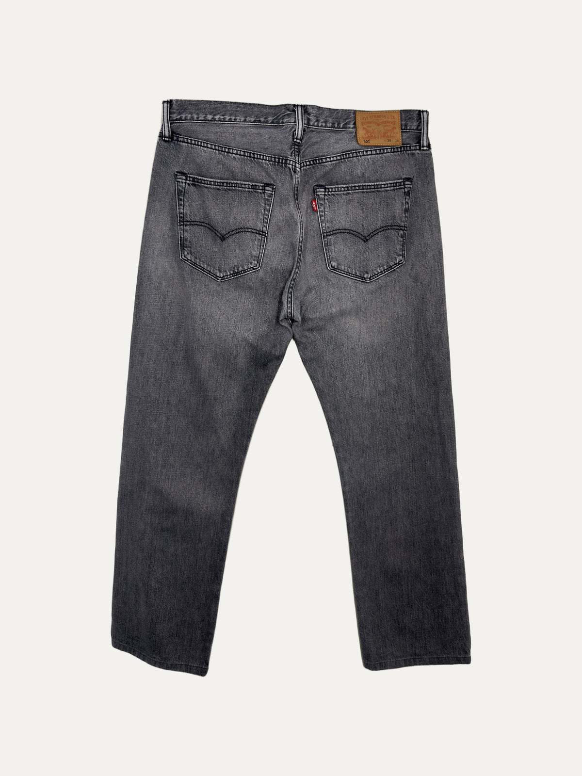 Vintage Levi's 501 Straight Jeans in stonewash, unisex, size W36 L34 – second-hand