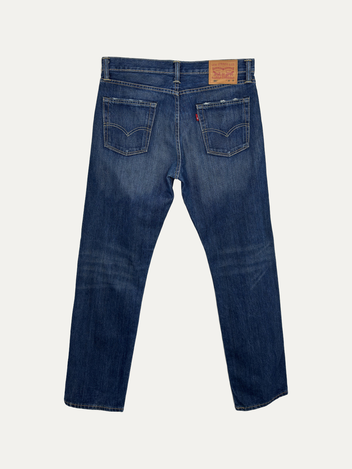 Vintage Levi's 504 Straight Jeans in mid wash, unisex, size W32 L32 – second-hand
