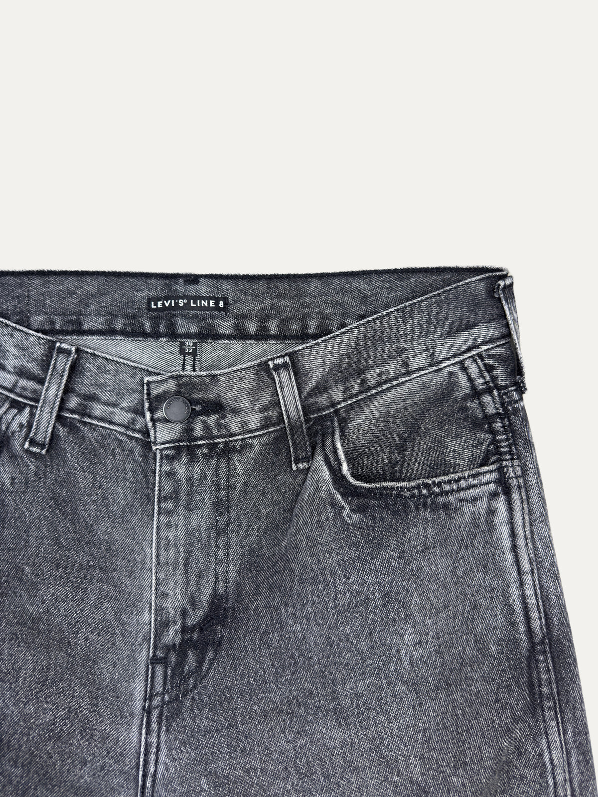 Vintage Levi's Levi's line 8 Slim Jeans in stonewash, men's, size W30 L32 – second-hand