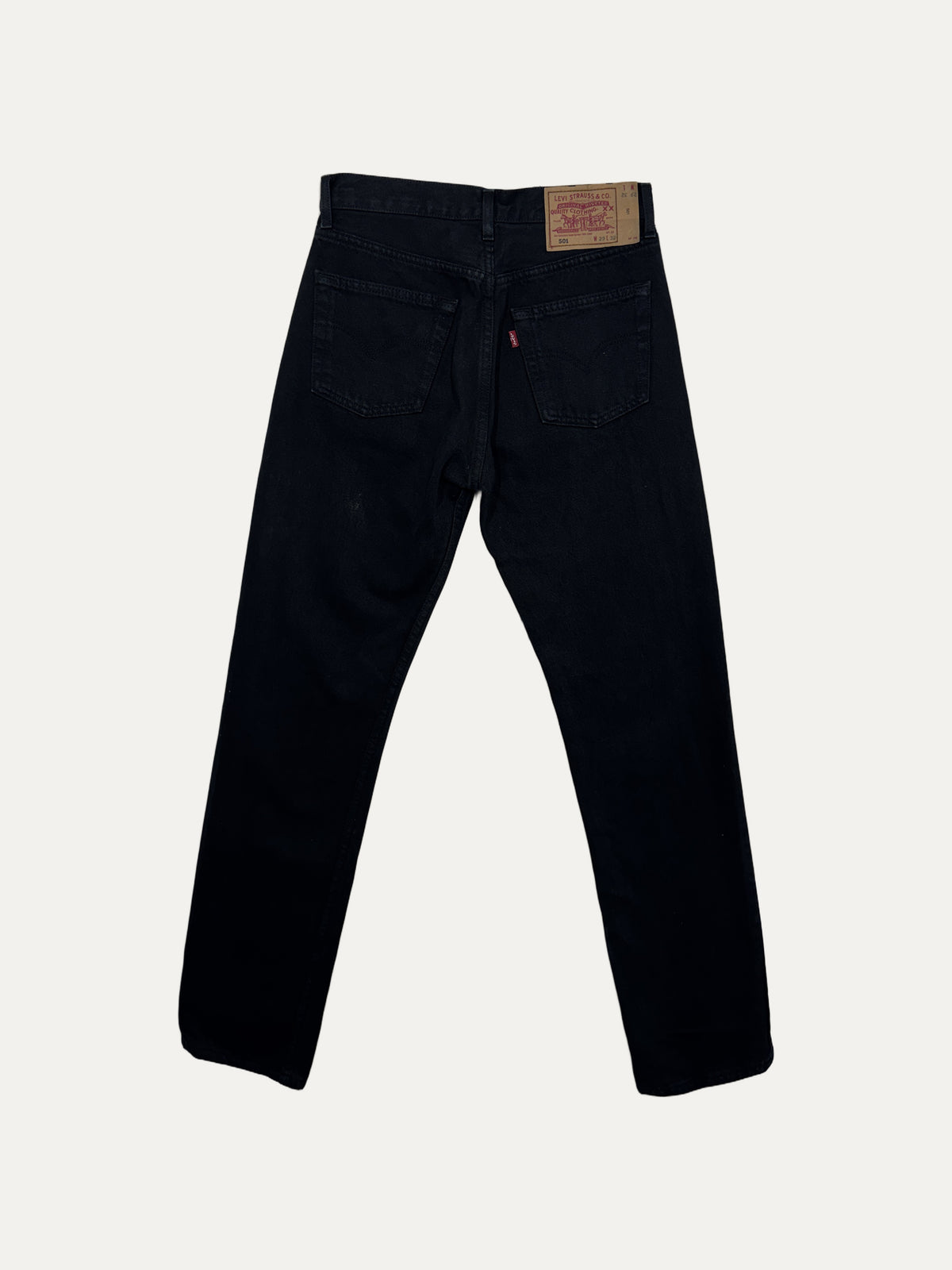 Vintage Levi's 501 Straight Jeans in black, unisex, size W29 L32 – second-hand