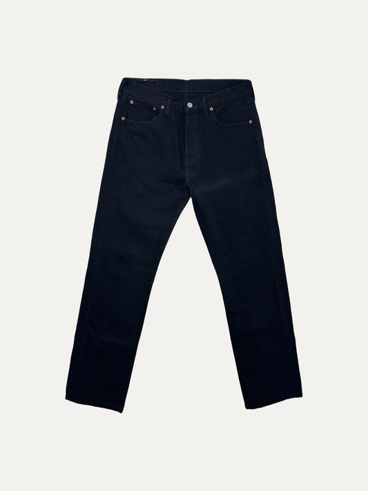 Vintage Levi's 501 Straight Jeans in black, unisex, size W33 L32 – second-hand