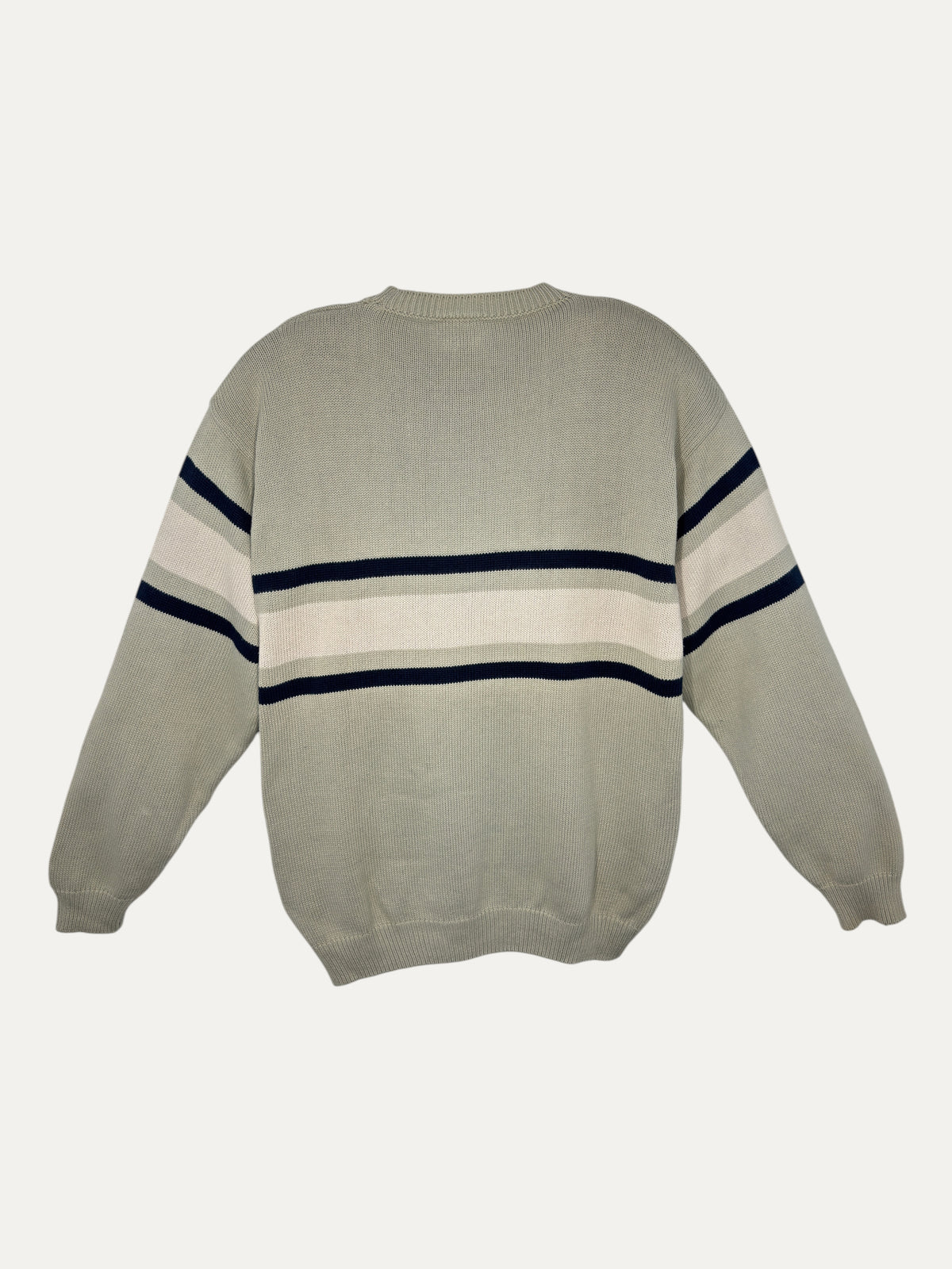 Vintage Lacoste Sweater in beige, unisex, size XL – second-hand