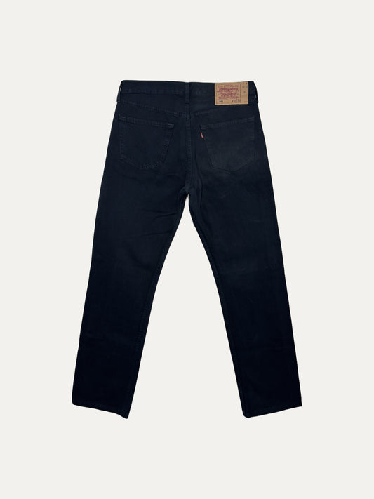 Vintage Levi's 501 Straight Jeans in black, unisex, size W33 L32 – second-hand
