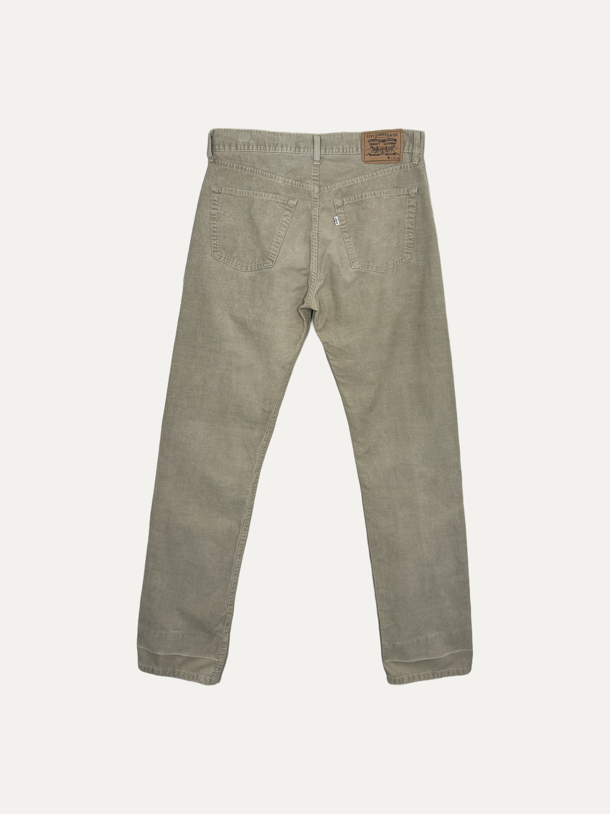 Vintage Levi's 551 Straight Jeans in beige, unisex, size W33 L36 – second-hand