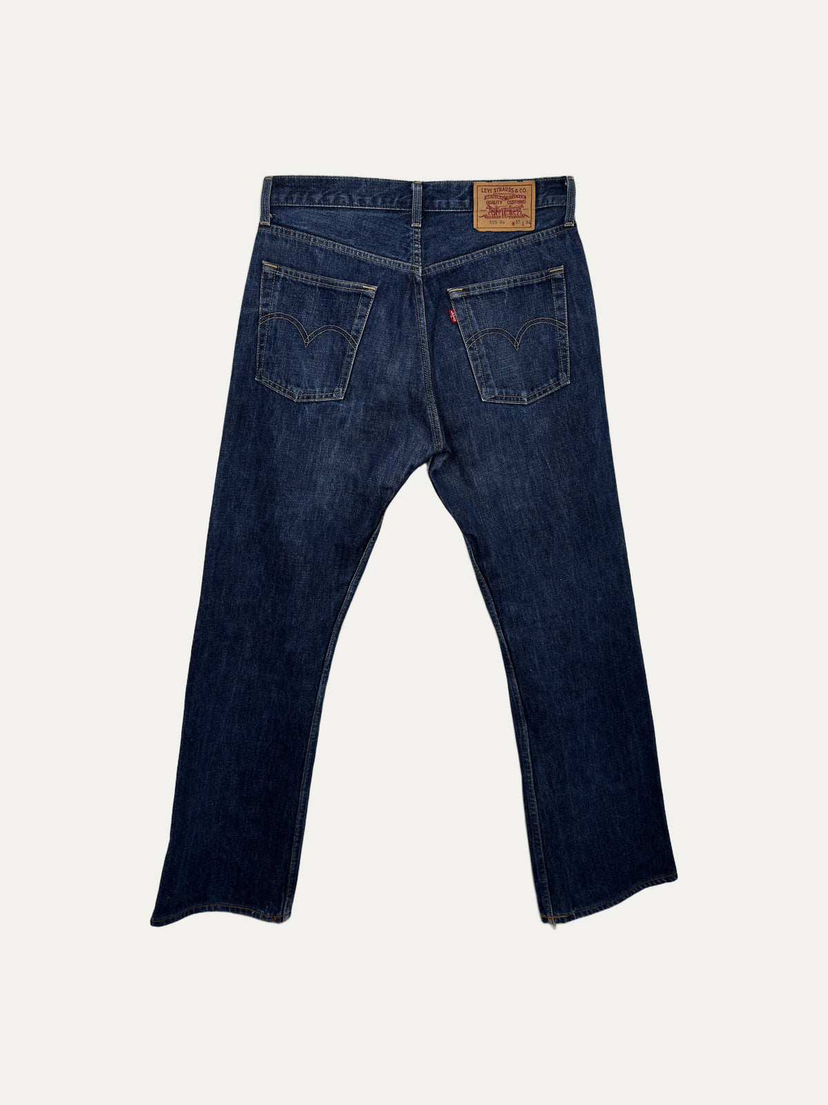 Vintage Levi's 555 Straight Jeans in mid wash, men's, size W33 L34 – second-hand