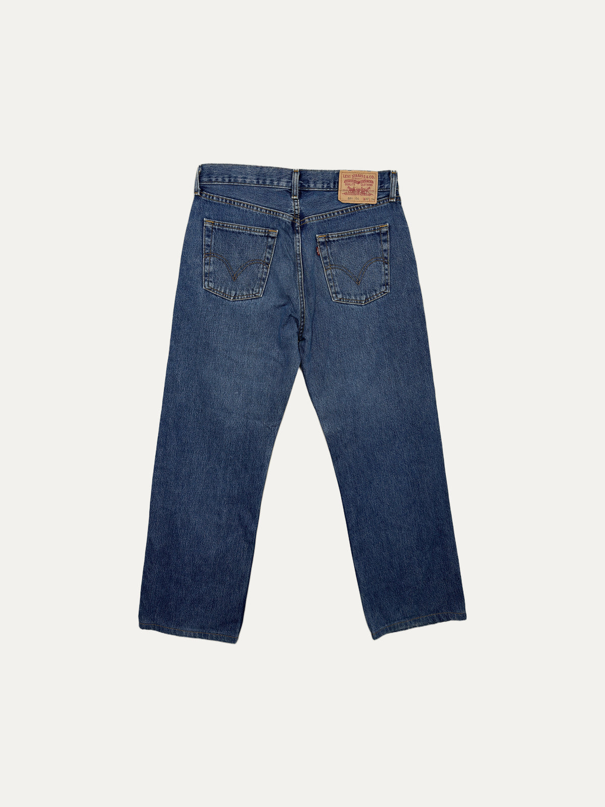 Vintage Levi's 581 Straight Jeans in mid wash, unisex, size W32 L34 – second-hand