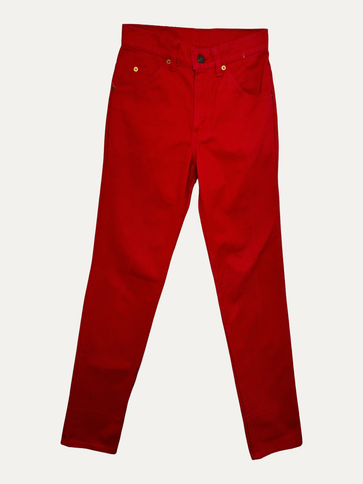 Vintage Levi's 631 Slim Jeans in red, women's, size W27 L34 – second-hand
