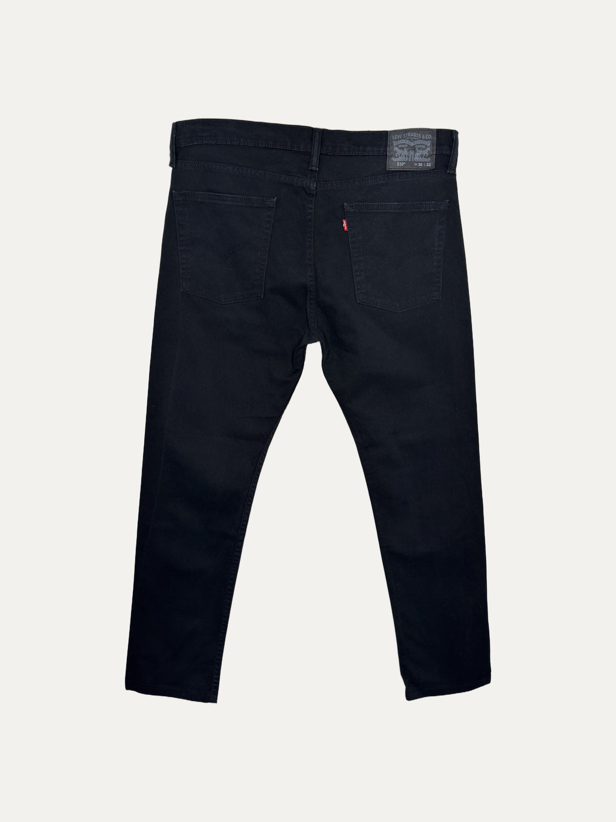 Vintage Levi's 510 Skinny Jeans in black, unisex, size W36 L32 – second-hand
