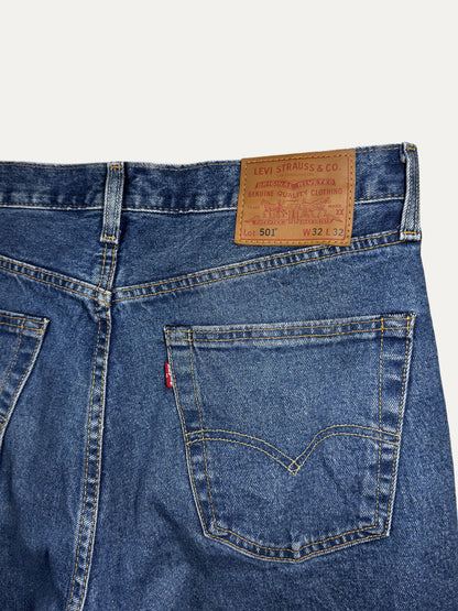 Vintage Levi's 501 Straight Jeans in mid wash, unisex, size W32 L32 – second-hand