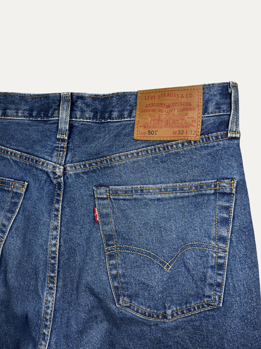 Vintage Levi's 501 Straight Jeans in mid wash, unisex, size W32 L32 – second-hand