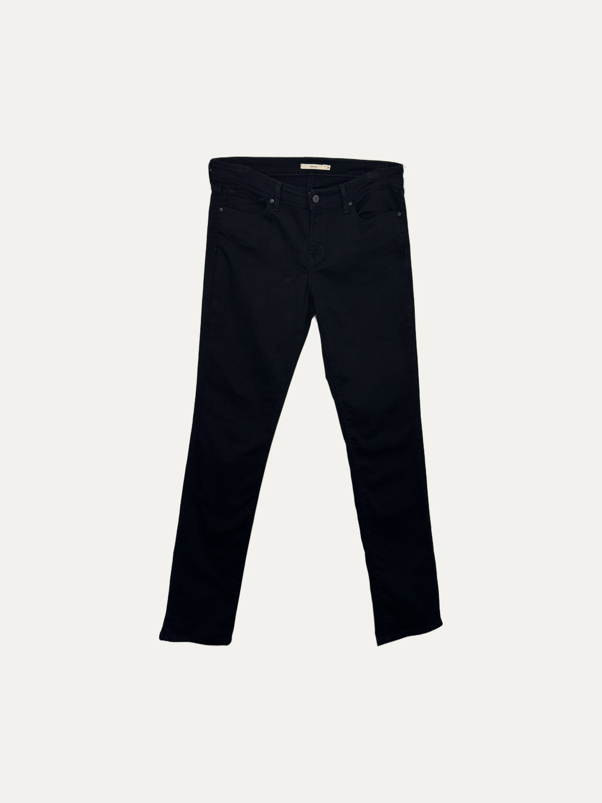 Vintage Levi's 712 Slim Jeans in black, women's, size W31 – second-hand