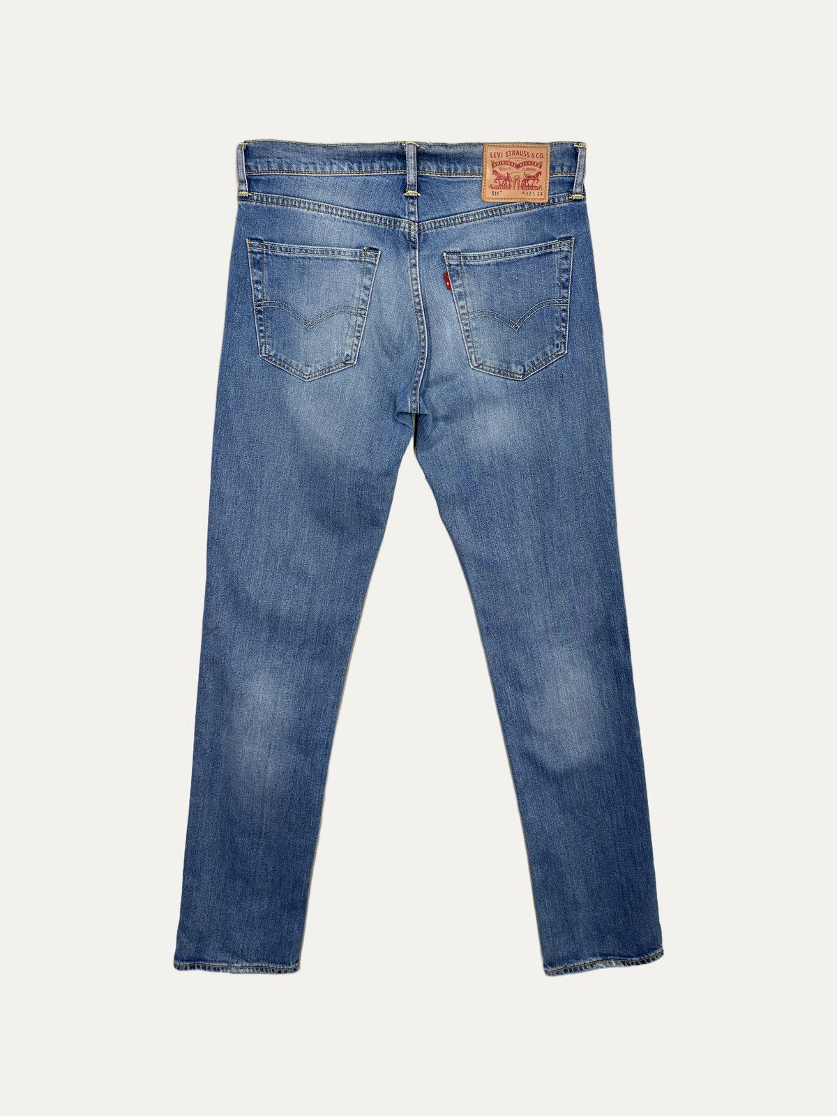 Vintage Levi's 511 Slim Jeans in light wash, unisex, size W32 L34 – second-hand