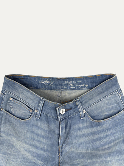 Vintage Levi's bold curve Jeans in light wash, women's, size W28 – second-hand