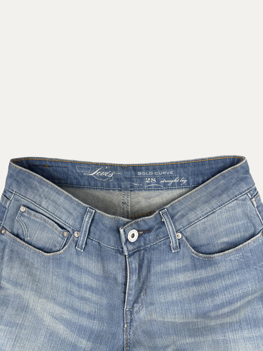 Vintage Levi's bold curve Jeans in light wash, women's, size W28 – second-hand