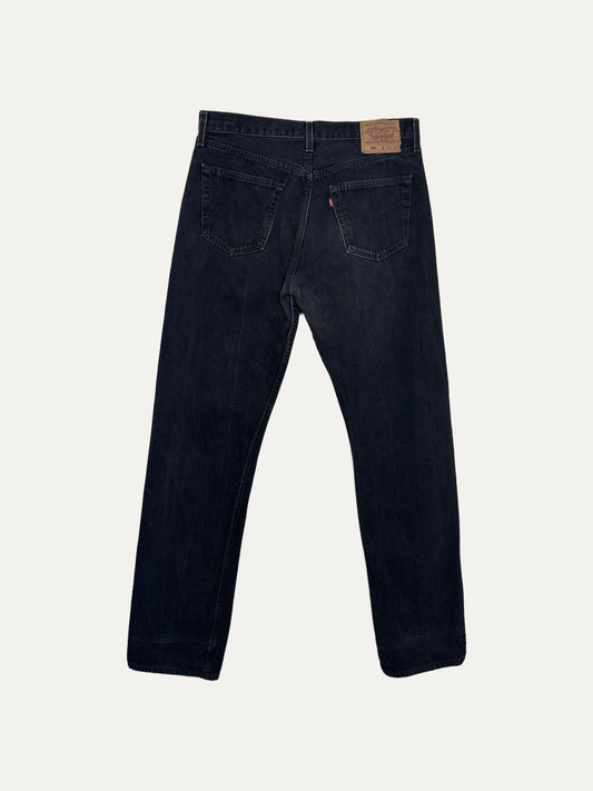 Vintage Levi's 501 Straight Jeans in black, unisex, size W34 L36 – second-hand