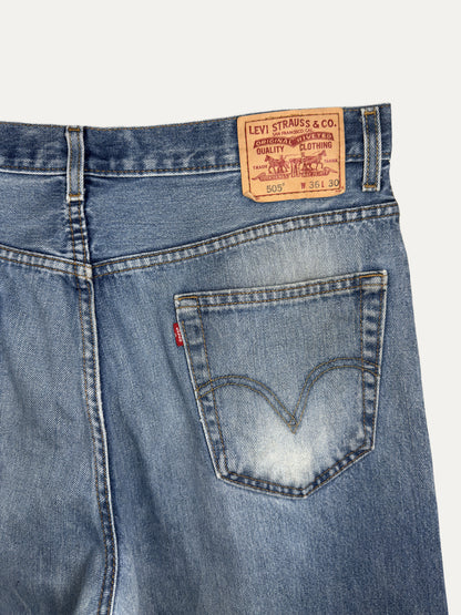 Vintage Levi's 505 Straight Jeans in light wash, men's, size W36 L30 – second-hand