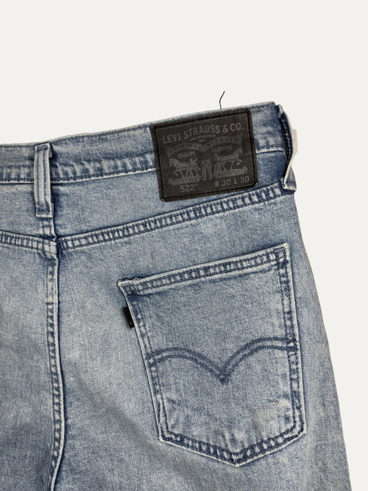 Vintage Levi's 522 Slim Jeans in light wash, unisex, size W30 L30 – second-hand