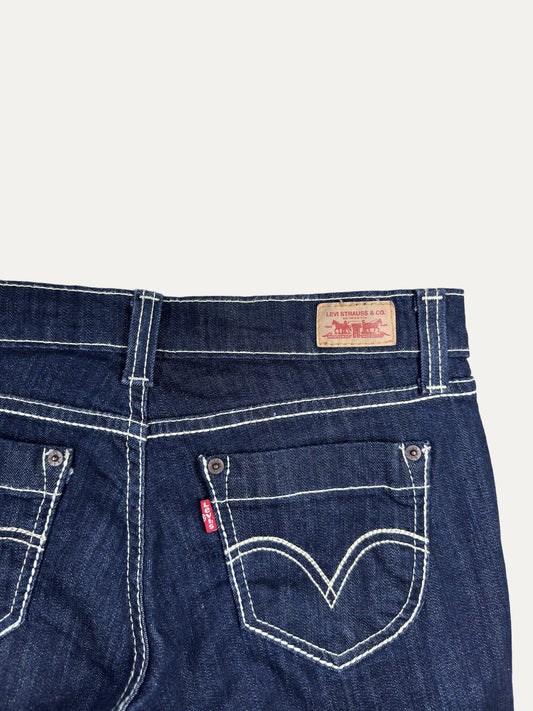 Vintage Levi's 524 Low waist Jeans in dark wash, women's, size W28 L32 – second-hand