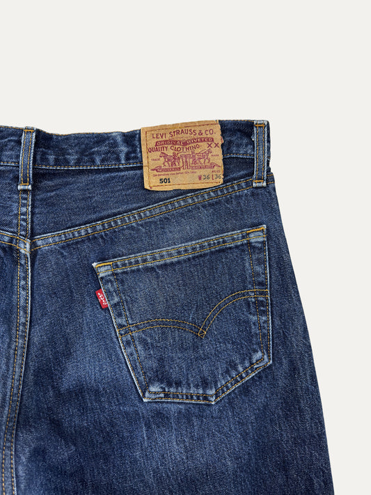 Vintage Levi's 501 Straight Jeans in mid wash, unisex, size W36 L36 – second-hand