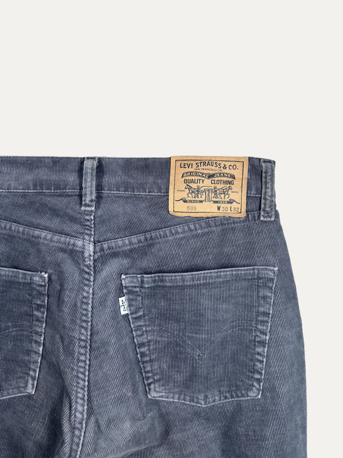 Vintage Levi's 595 Straight Jeans in stonewash, unisex, size W30 L32 – second-hand