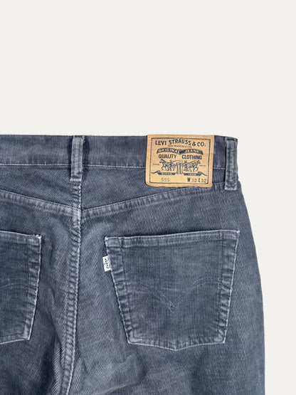 Vintage Levi's 595 Straight Jeans in stonewash, unisex, size W30 L32 – second-hand