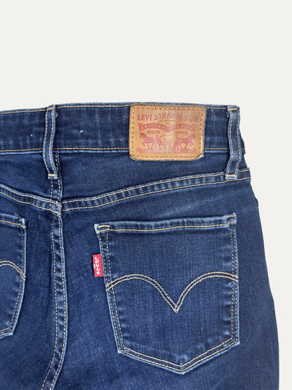 Vintage Levi's 711 Skinny Jeans in dark wash, women's, size W25 – second-hand