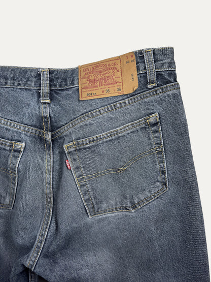 Vintage Levi's 501 Straight Jeans in stonewash, unisex, size W36 L36 – second-hand