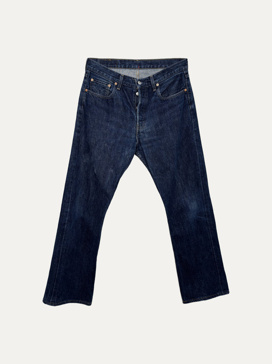 Vintage Levi's 555 Straight Jeans in mid wash, men's, size W33 L34 – second-hand