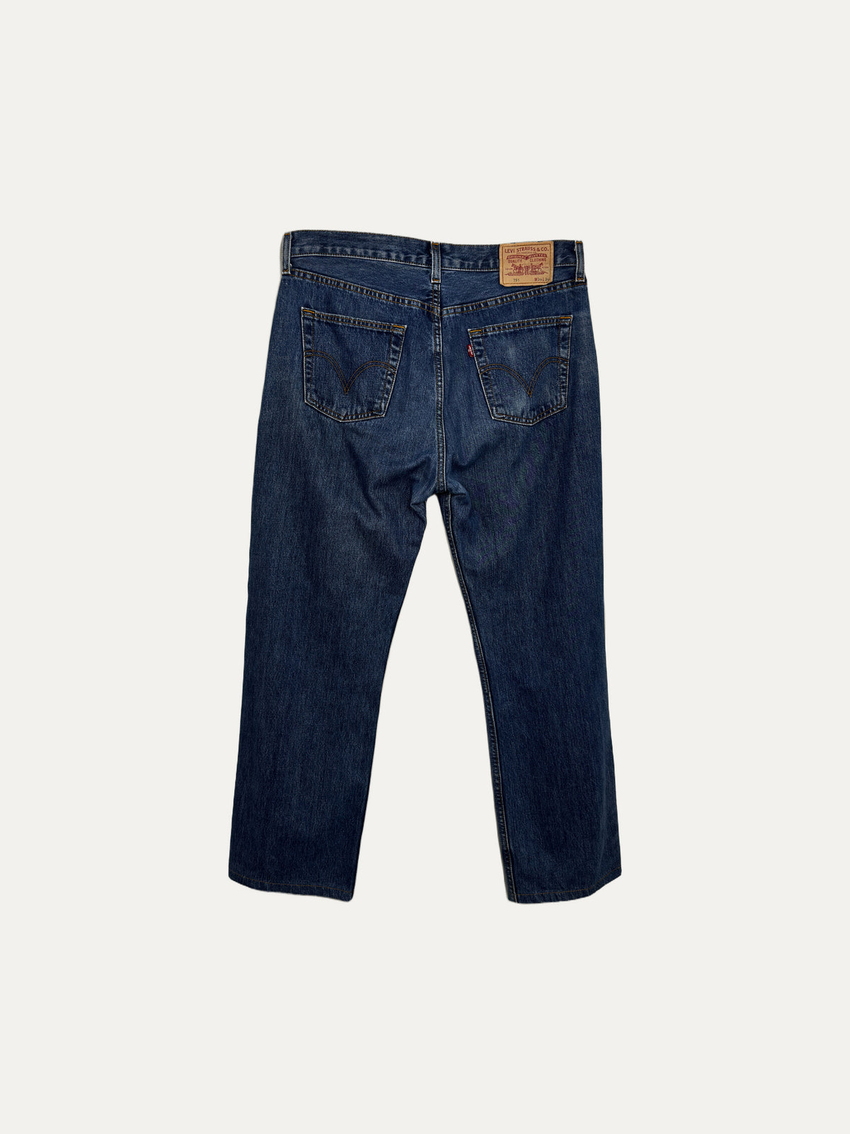 Vintage Levi's 751 Straight Jeans in mid wash, men's, size W34 L34 – second-hand