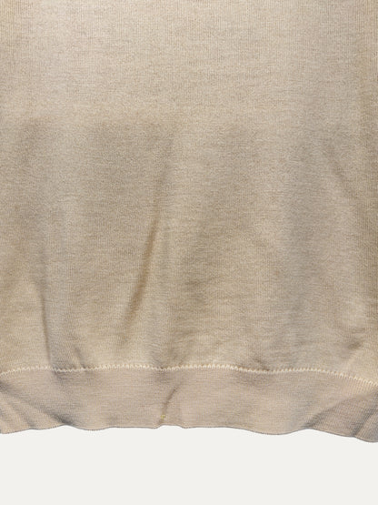 Vintage Lacoste Sweater in beige, unisex, size XXL – second-hand