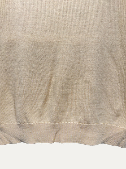 Vintage Lacoste Sweater in beige, unisex, size XXL – second-hand
