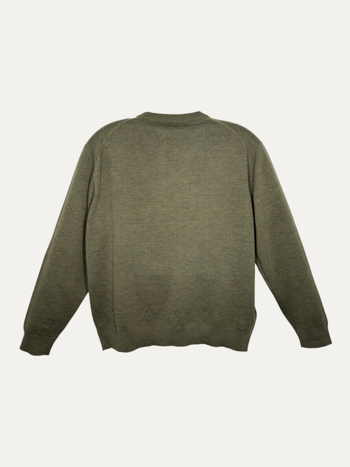 Vintage Lacoste Sweater in green, unisex, size L – second-hand