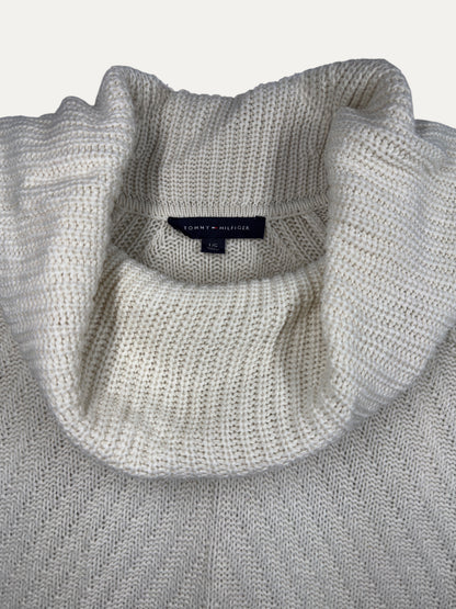 Vintage Tommy Hilfiger Sweater in beige, unisex, size L – second-hand