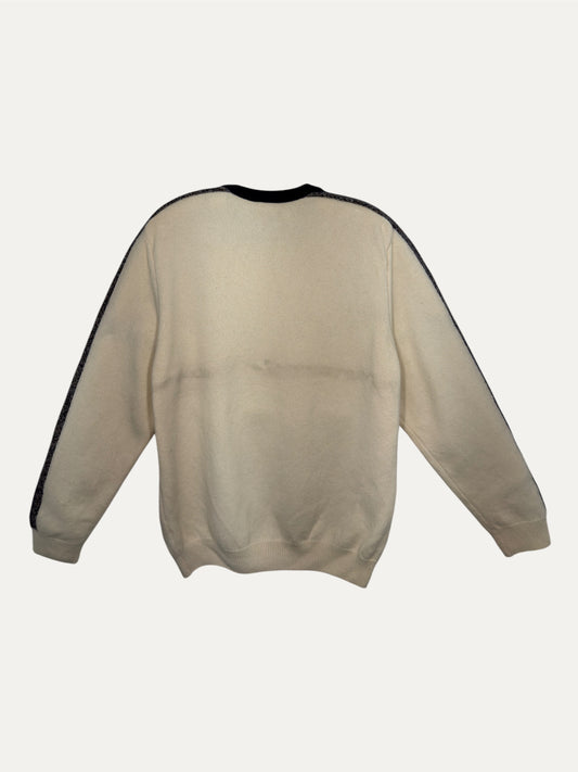 Vintage Lacoste Sweater in beige, unisex, size XXL – second-hand