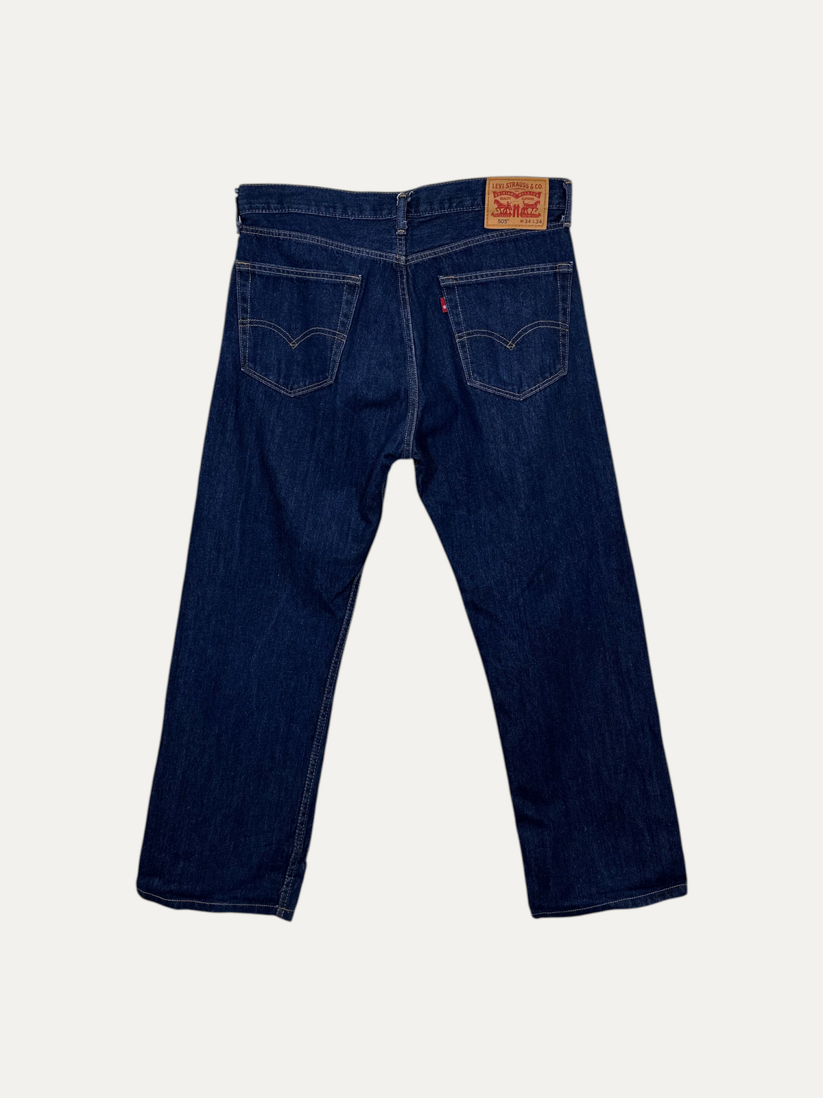 Vintage Levi's 505 Straight Jeans in blue, unisex, size W34 L34 – second-hand