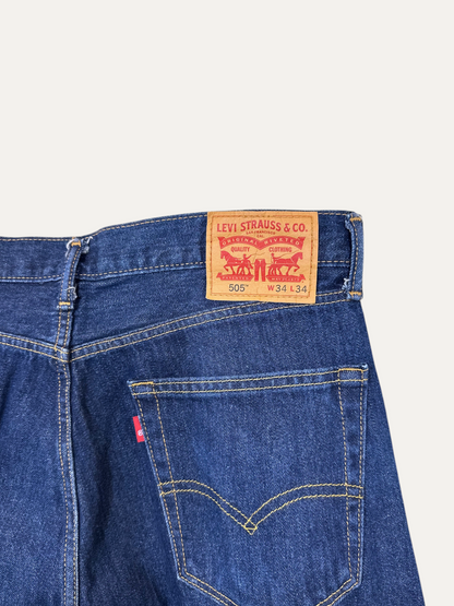 Vintage Levi's 505 Straight Jeans in blue, unisex, size W34 L34 – second-hand