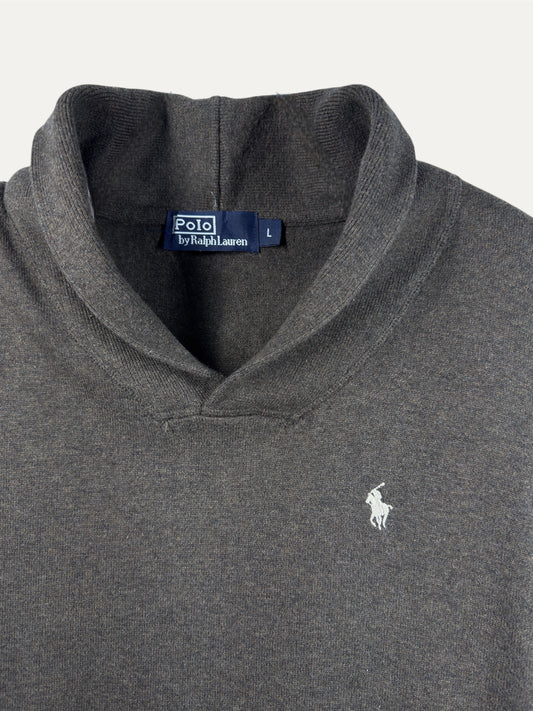Vintage Polo Ralph Lauren Sweater in brown, unisex, size L – second-hand
