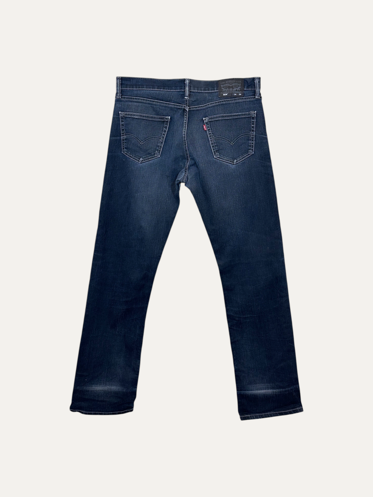 Vintage Levi's 504 Straight Jeans in blue, unisex, size W34 L34 – second-hand