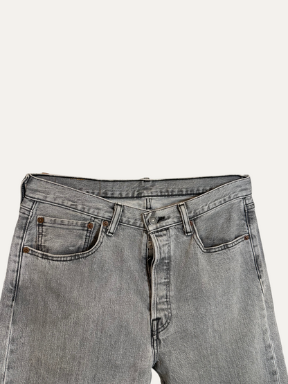 Vintage Levi's 501 Straight Jeans in grey, unisex, size W31 L30 – second-hand