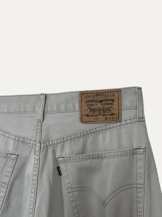 Vintage Levi's 451 Straight Jeans in blue, unisex, size W33 L34 – second-hand