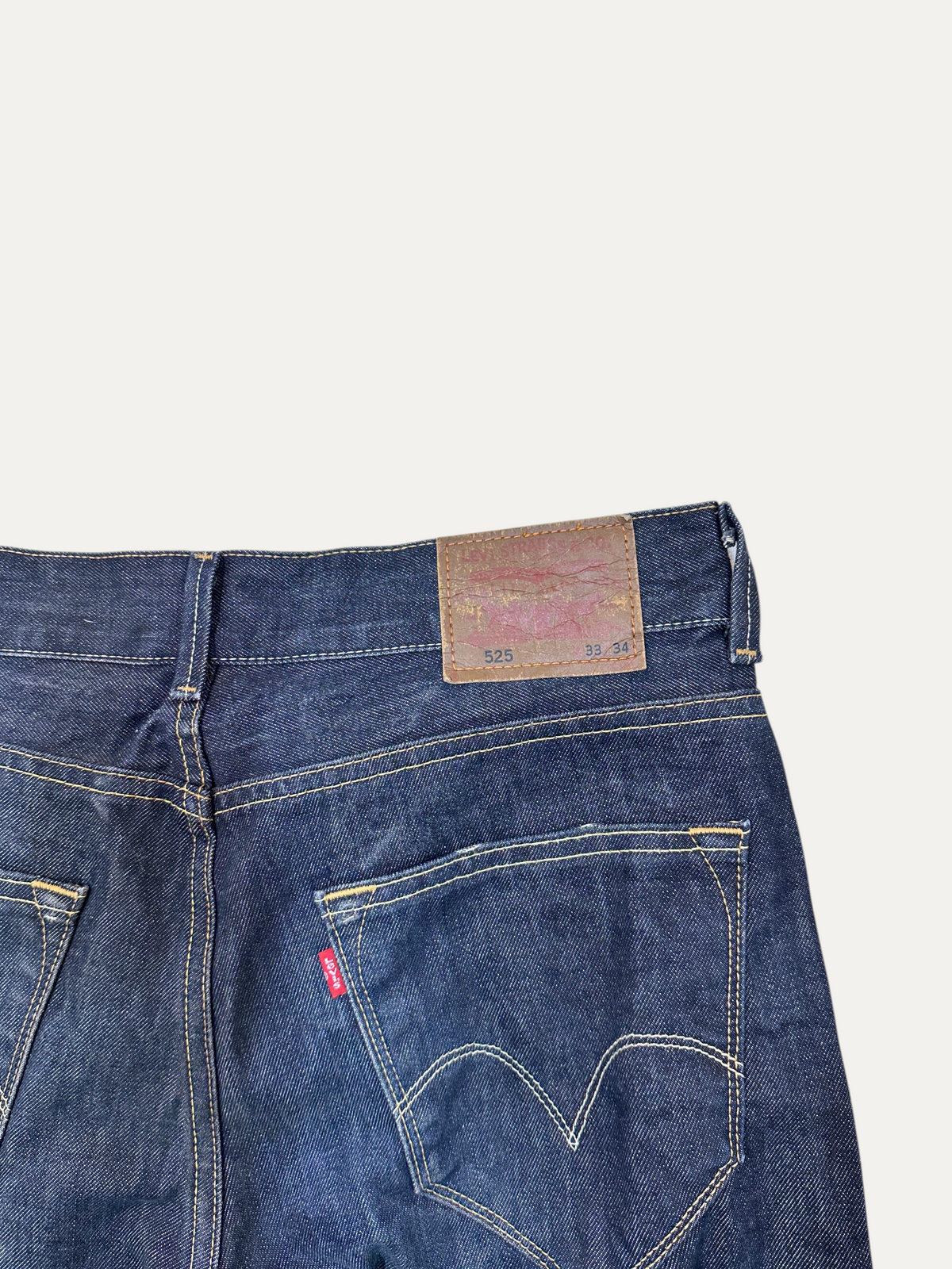 Vintage Levi's 525 Straight Jeans in blue, unisex, size W33 L34 – second-hand