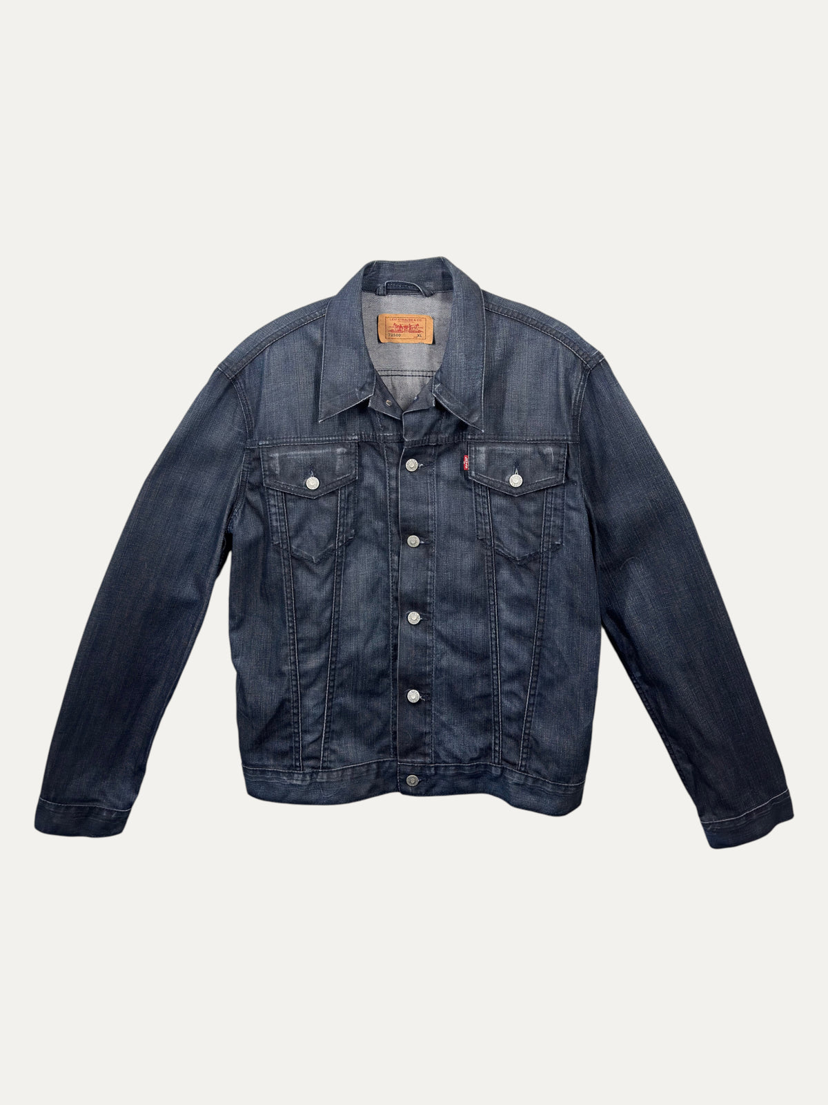 Vintage Levi's Jacket in grey, unisex, size XL – second-hand