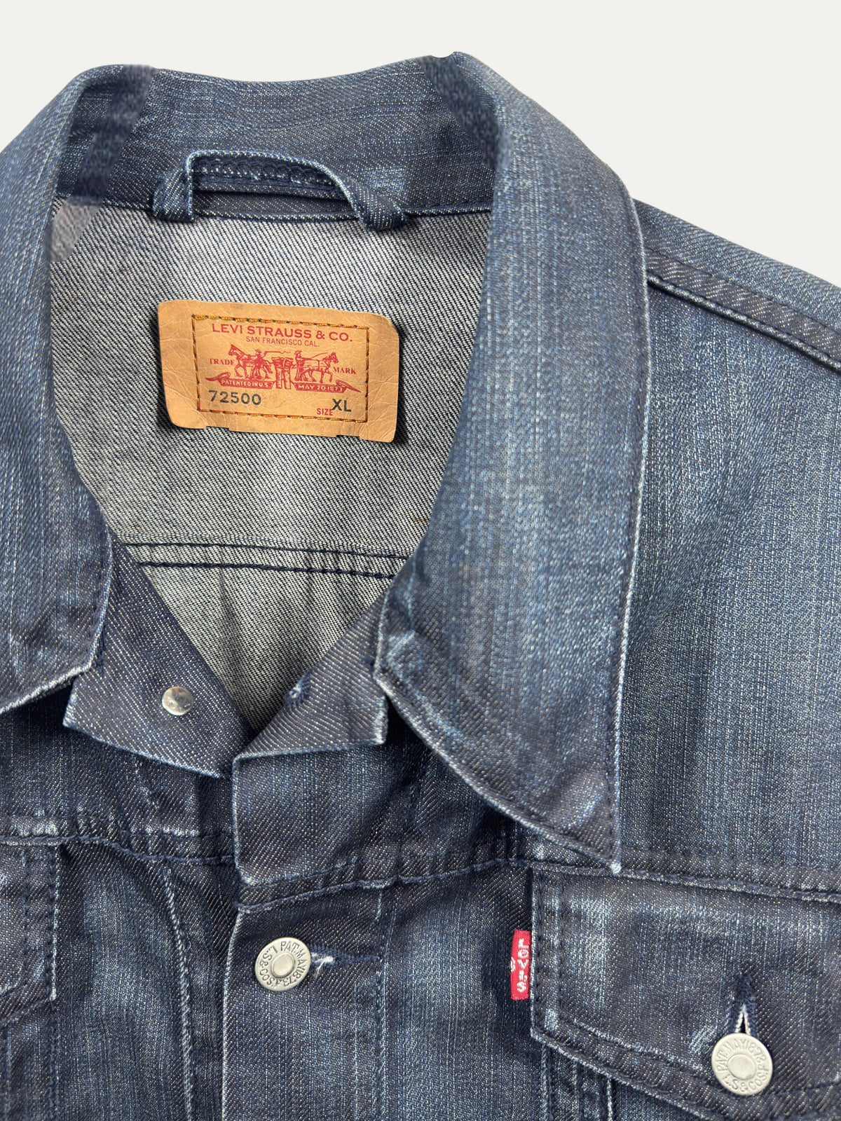 Vintage Levi's Jacket in grey, unisex, size XL – second-hand