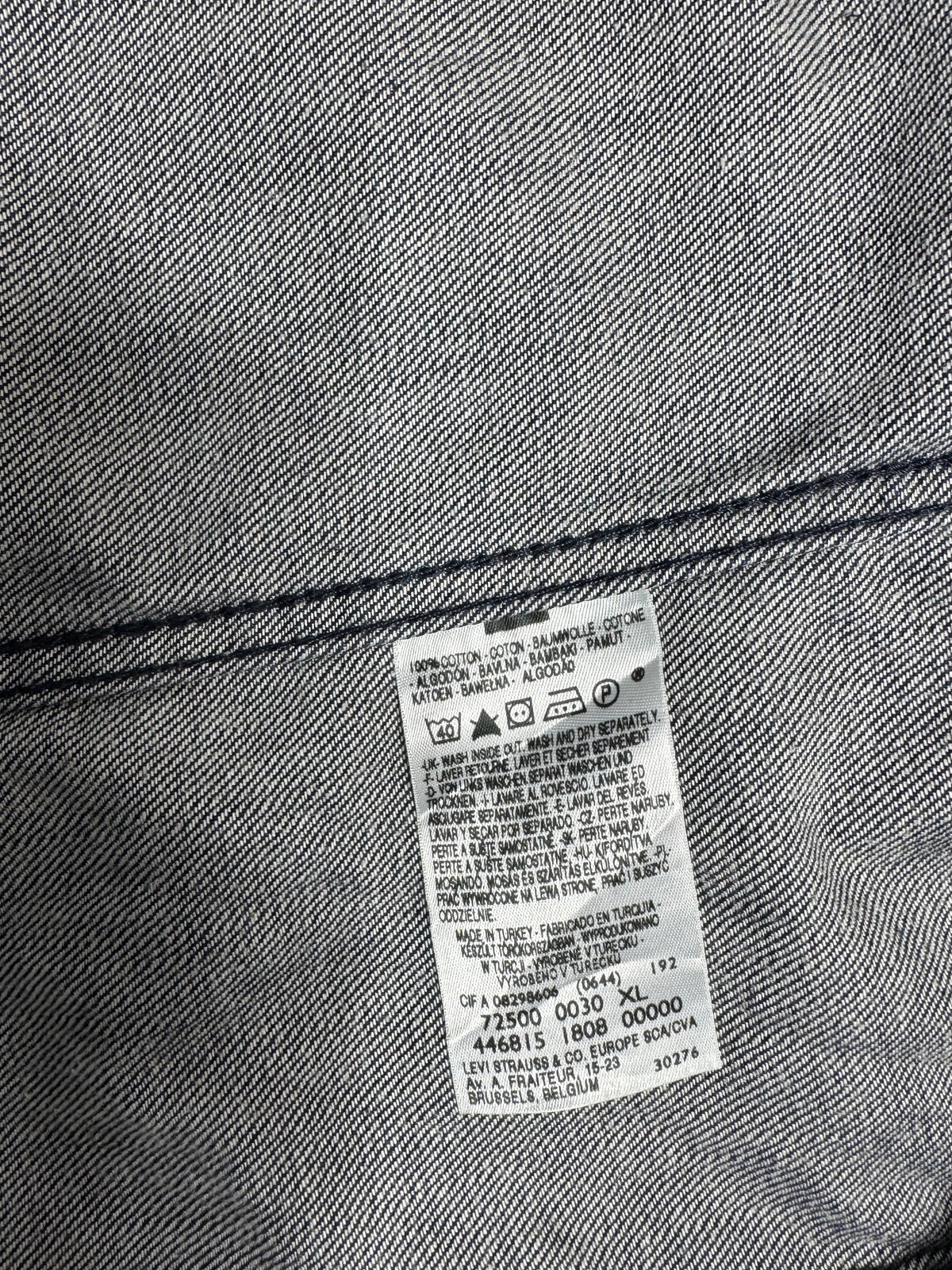 Vintage Levi's Jacket in grey, unisex, size XL – second-hand
