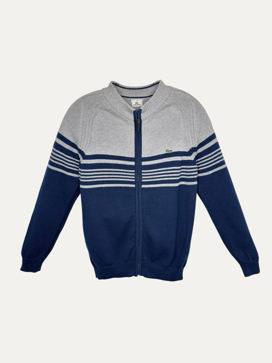 Vintage Lacoste Sweater in grey, unisex, size XS – second-hand