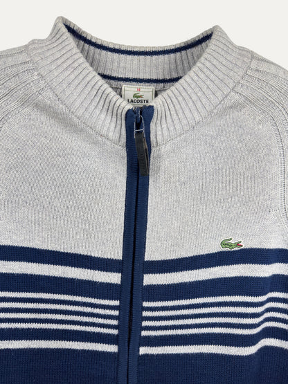 Vintage Lacoste Sweater in grey, unisex, size XS – second-hand
