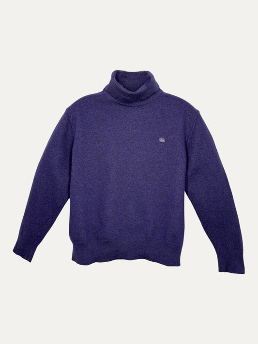 Vintage Burberry Sweater in purple, unisex, size XXL – second-hand
