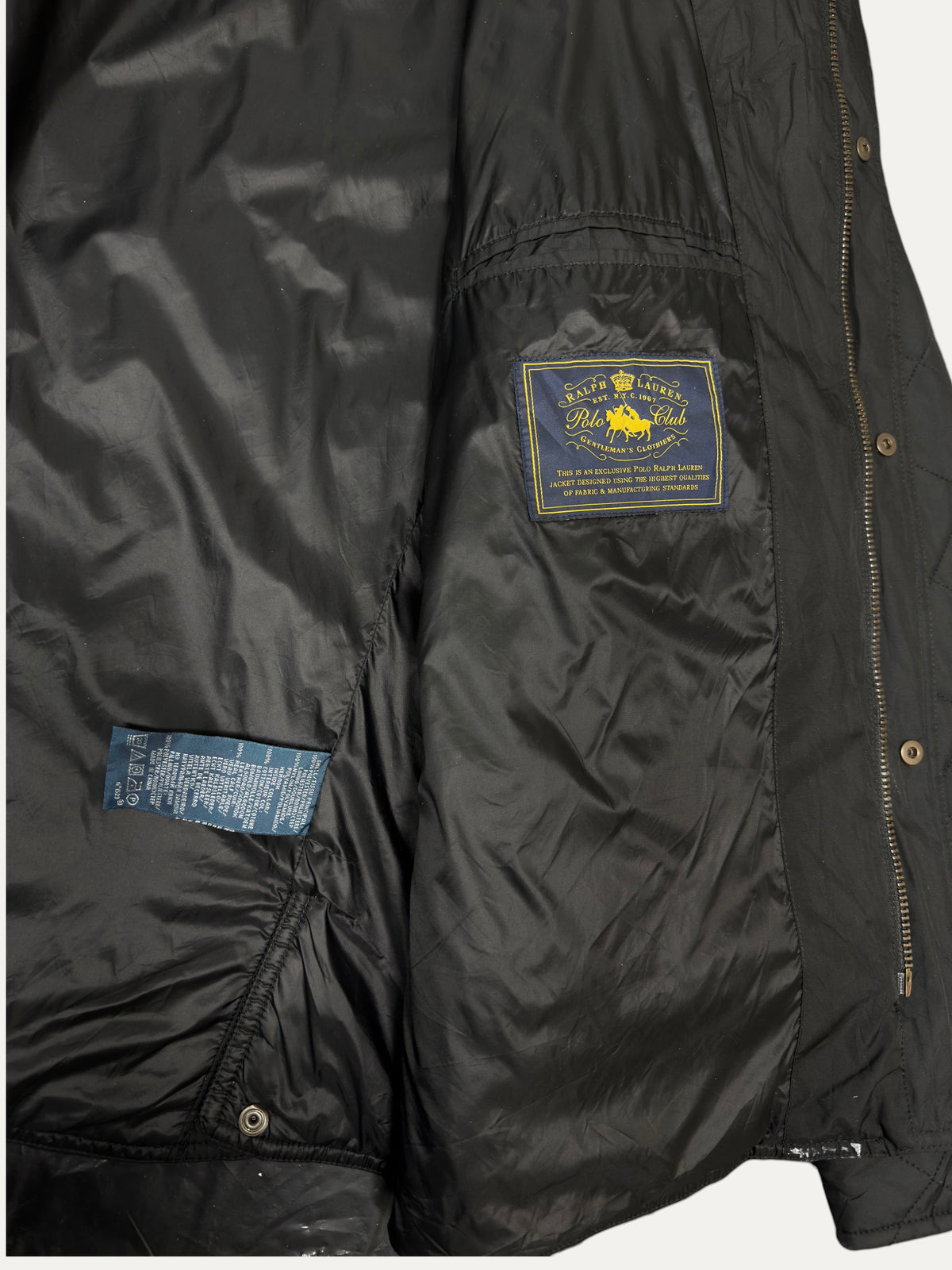 Vintage Polo Ralph Lauren Jacket in black, men's, size 3XL – second-hand