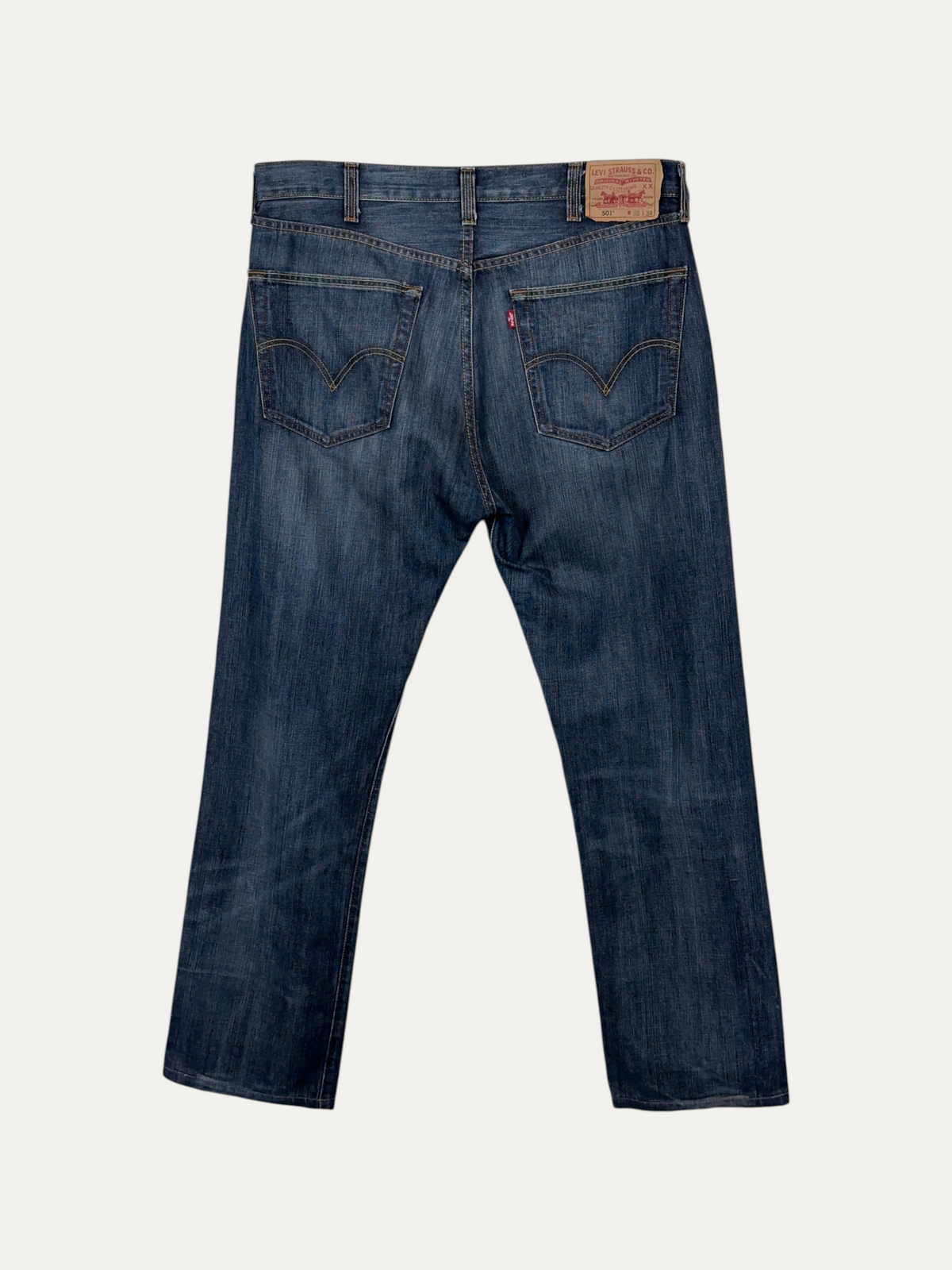 Vintage Levi's 501 Straight Jeans in blue, unisex, size W38 L34 – second-hand